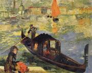 Claude Monet Gondola in Venice painting
